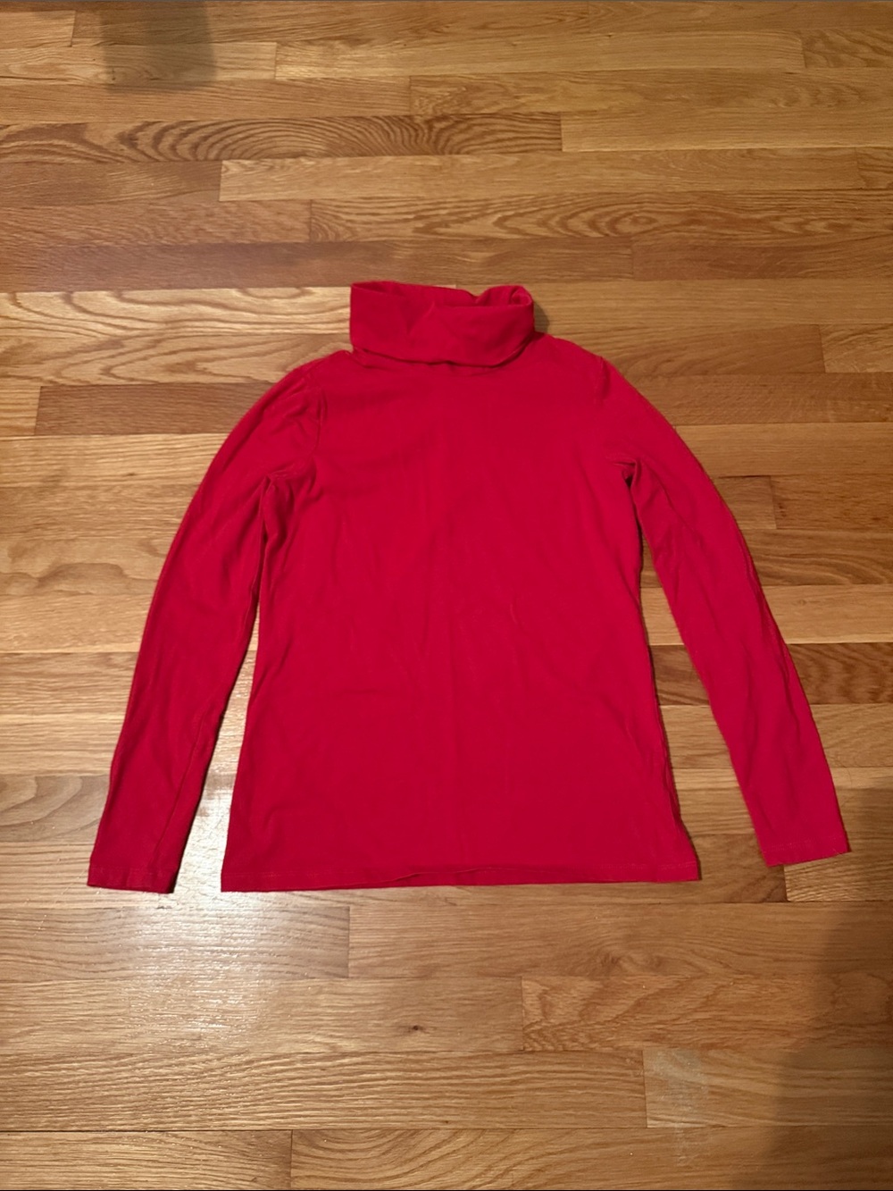 Talbots Bright Red Turtleneck Long Sleeve Top